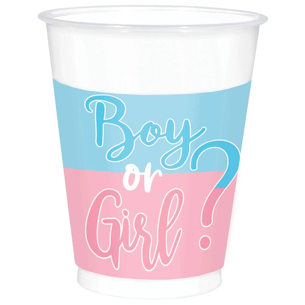 Serviettes gender reveal fille ou garcon 33x33cm x16 - Événement