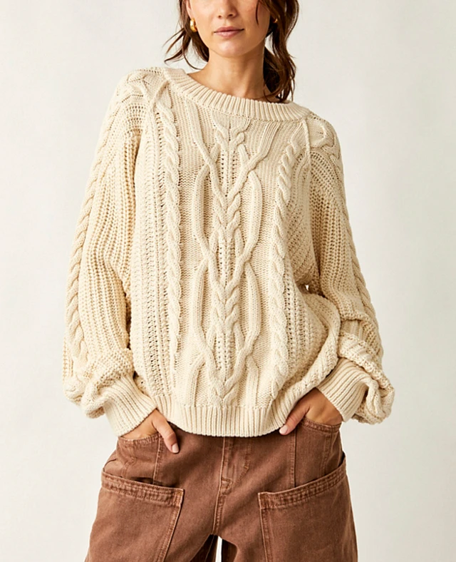 FREE PEOPLE Frankie Cable Sweater | Liberty Center