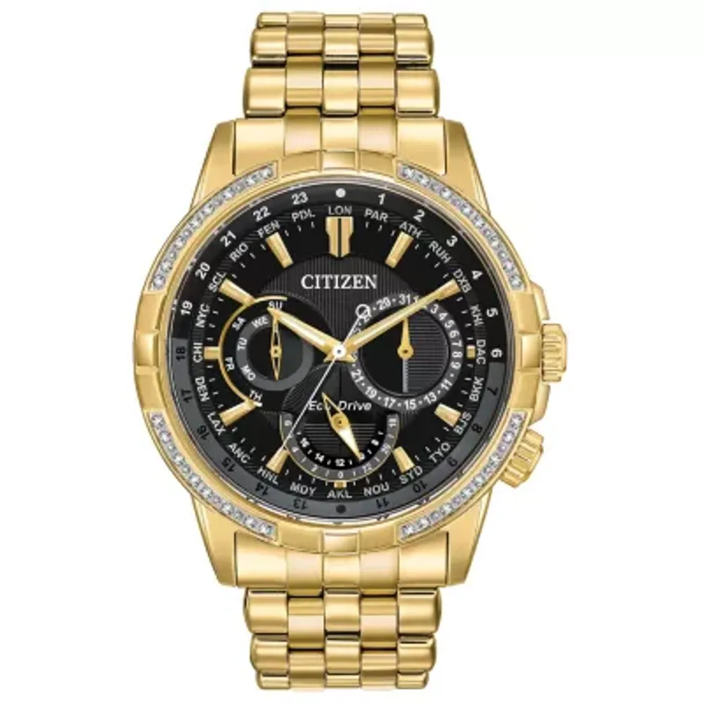 Men's diamond cheap accent watch