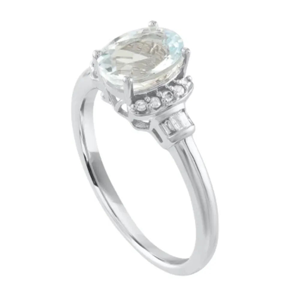 Jcpenney hot sale aquamarine ring