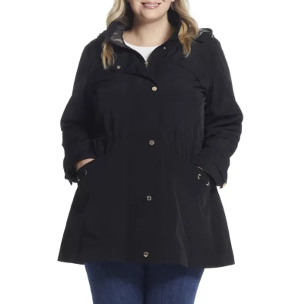 Gallery women's plus store size raincoats