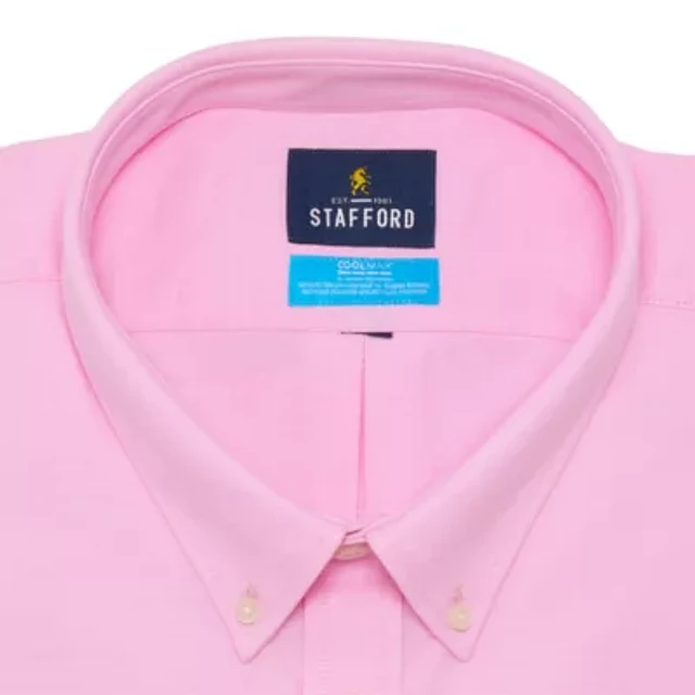 Stafford Big and Tall Coolmax All Season Oxford Mens Button Stafford Big and Tall Coolmax All Season Oxford Mens Button