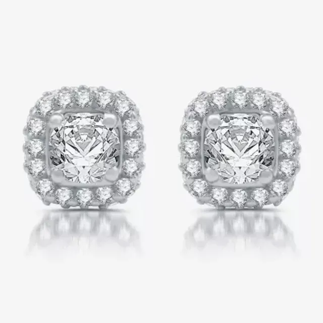 Jcpenney princess cut hot sale diamond earrings