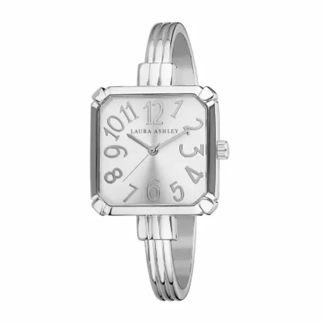 Laura Ashley Womens Silver Tone Bangle Watch La31024ss