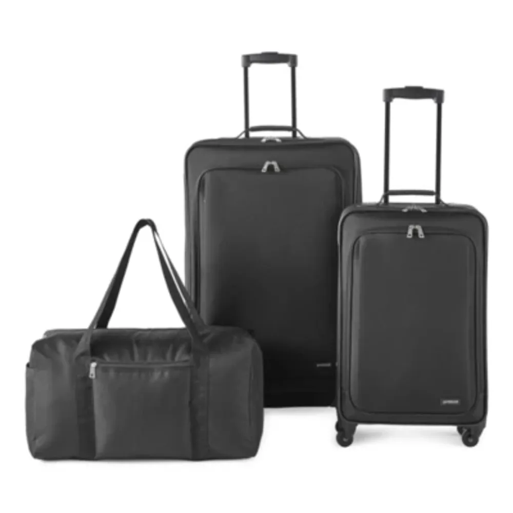 3 piece luggage set jcpenney online