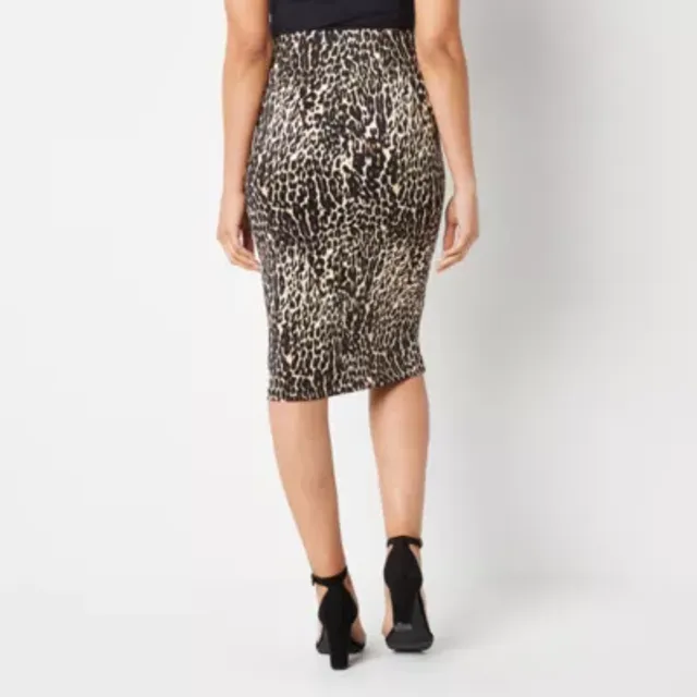 Animal print shop skirt jcpenney