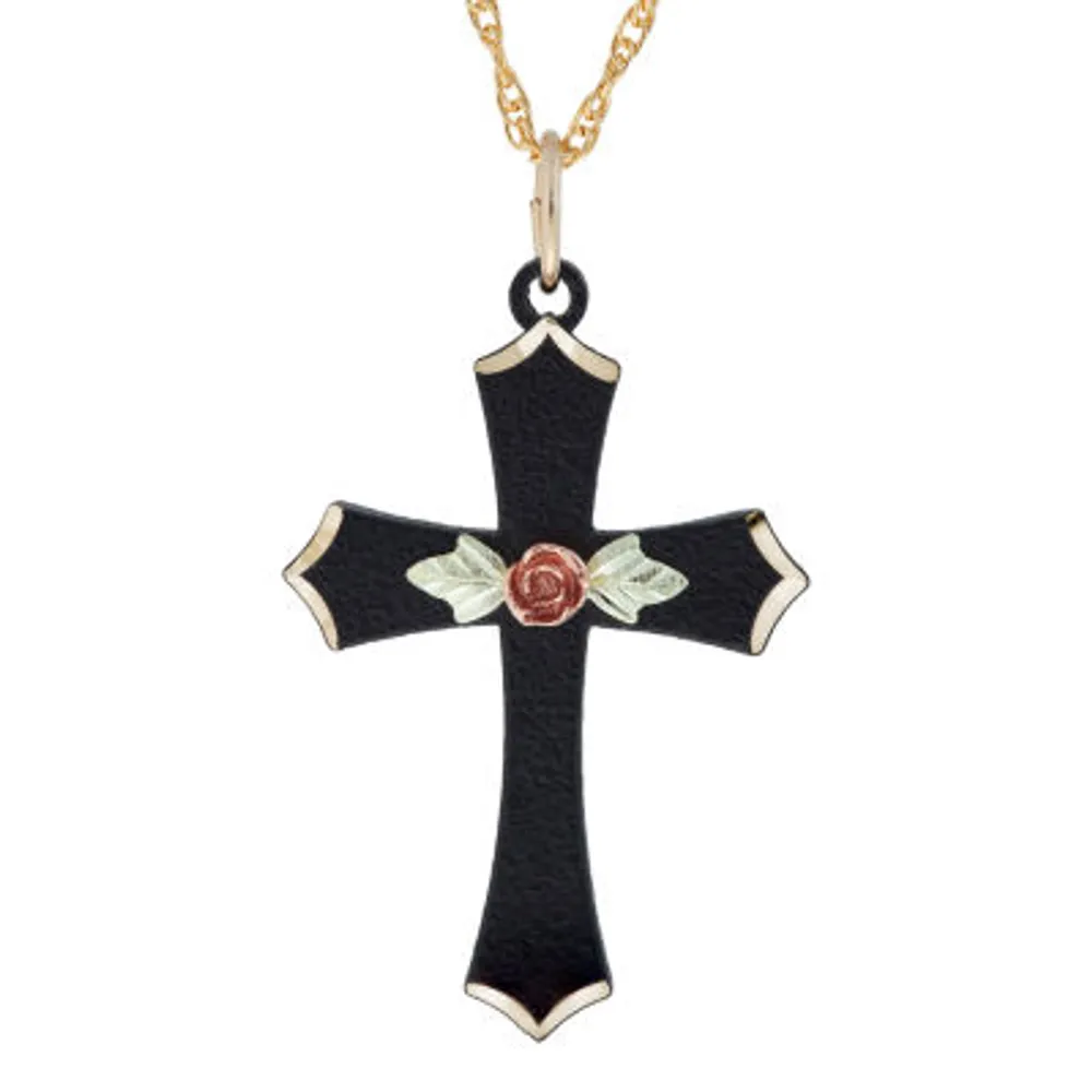 Jcpenney rose sale gold cross necklace