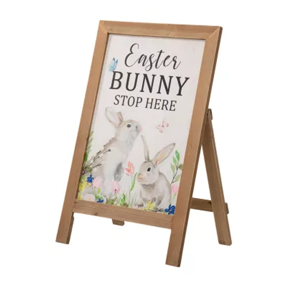 Glitzhome 24" Easter Wooden Standing Porch Decor Hamilton Place