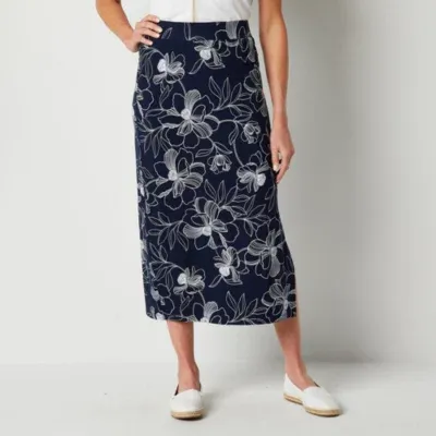 Navy blue skirt on sale jcpenney