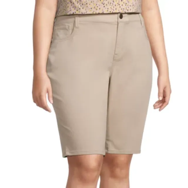 Jcpenney plus sale size bermuda shorts