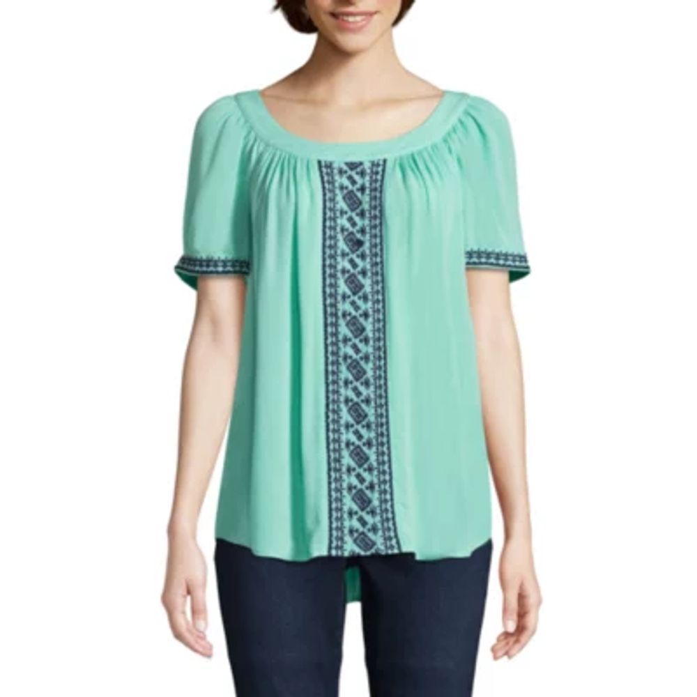 St john's bay store peasant top