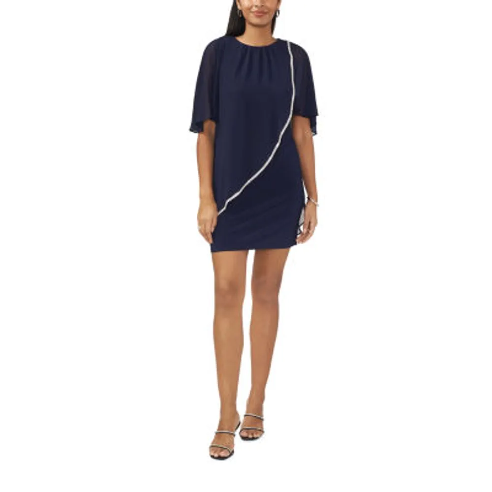 MSK 3 4 Sleeve Sheath Dress Hamilton Place