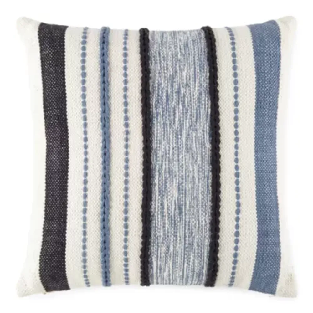 Linden Street Nubby Stripe Square Throw Pillow Hawthorn Mall