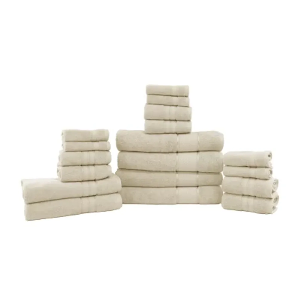 Spunloft 18 pc. Quick Dry Solid Bath Towel Set Plaza Las Americas