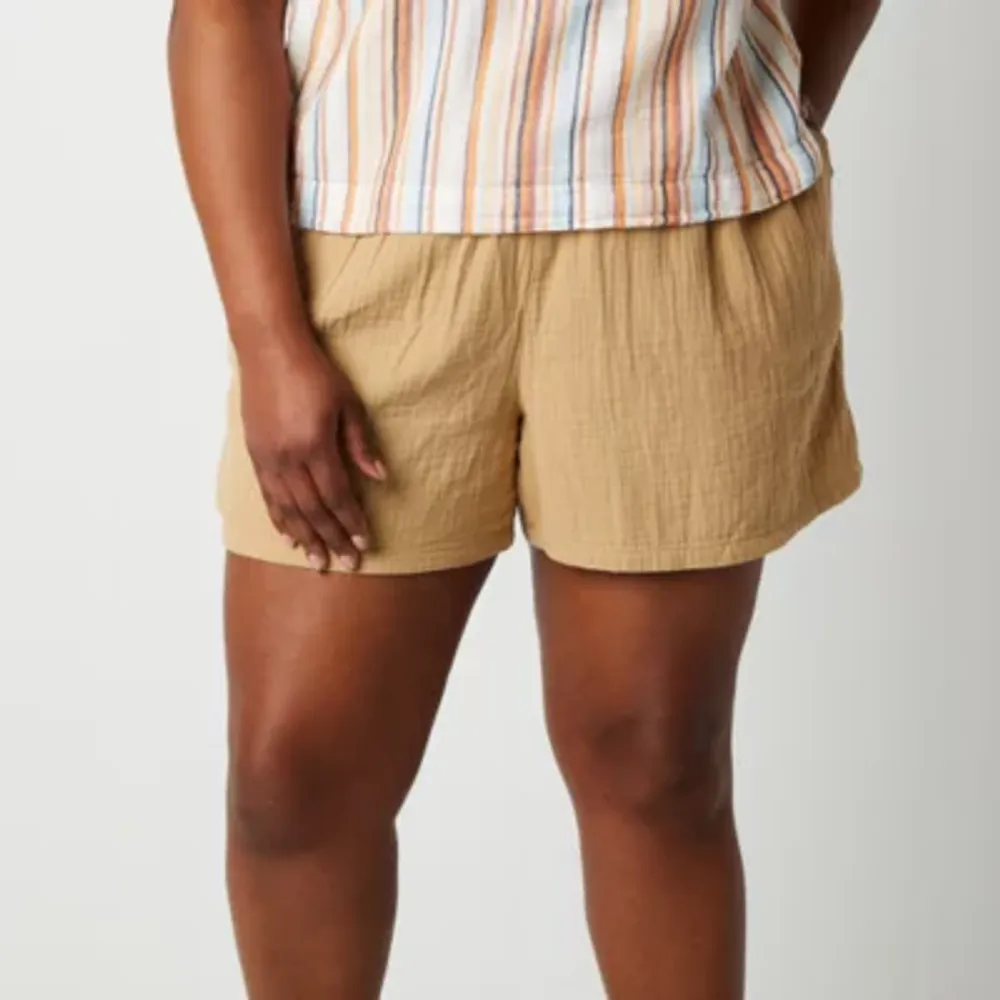 Jcpenney plus sale shorts