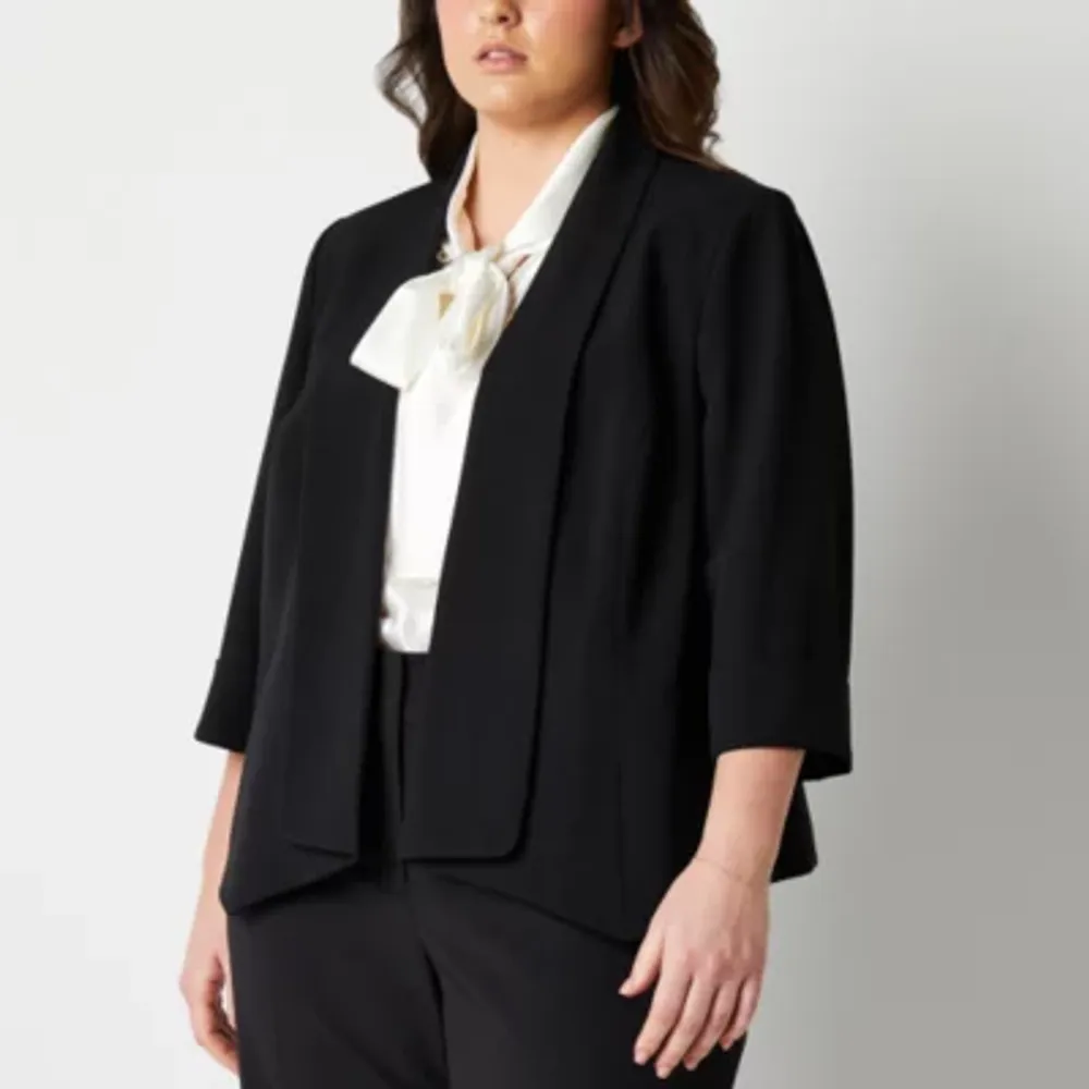 Jcpenney plus 2025 size blazer