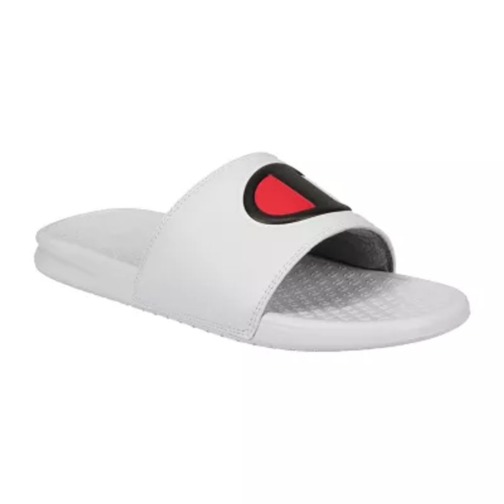 Mens white best sale champion slides