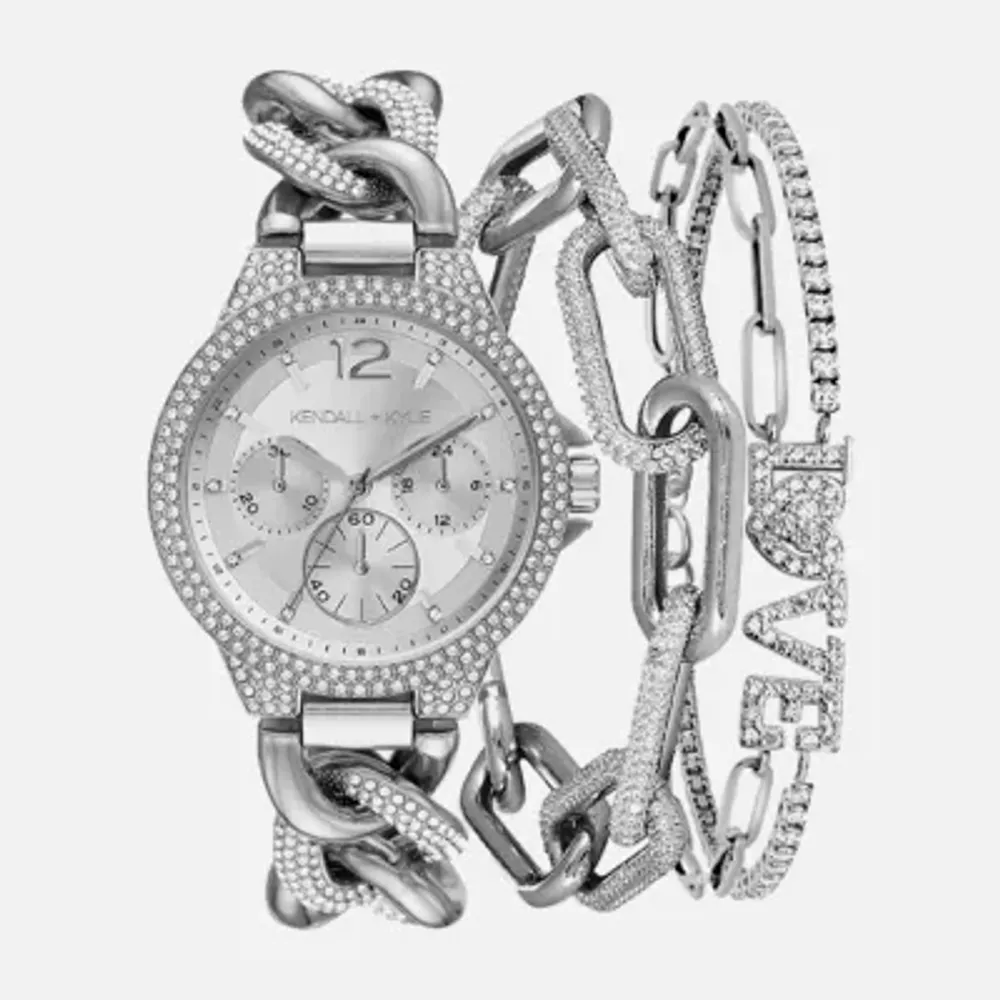 Kendall Kylie Womens Silver Tone Bracelet Watch A0784s 40 B28