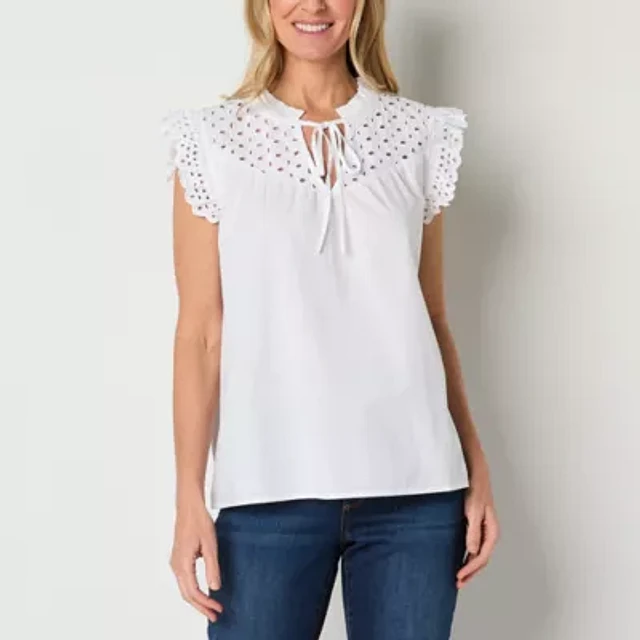 St. John buy Embroidered Blouse