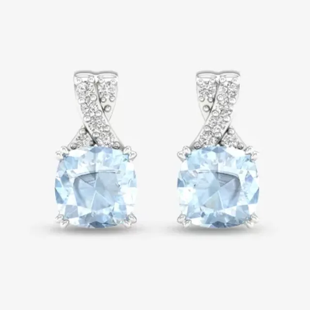 Jcpenney on sale aquamarine earrings