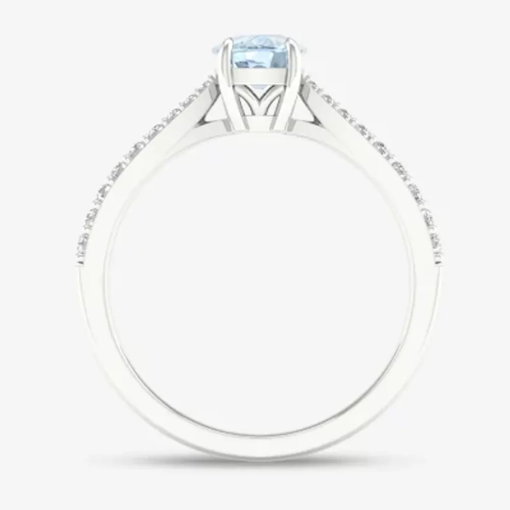 Jcpenney aquamarine sale ring