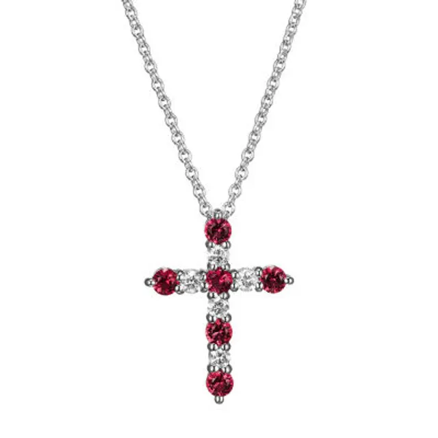 Jcpenney diamond cross on sale necklace