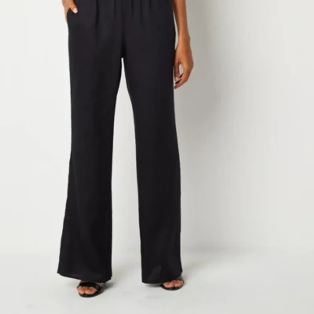 Worthington Womens Mid Rise Wide Leg Pull-On Pants | Hawthorn Mall