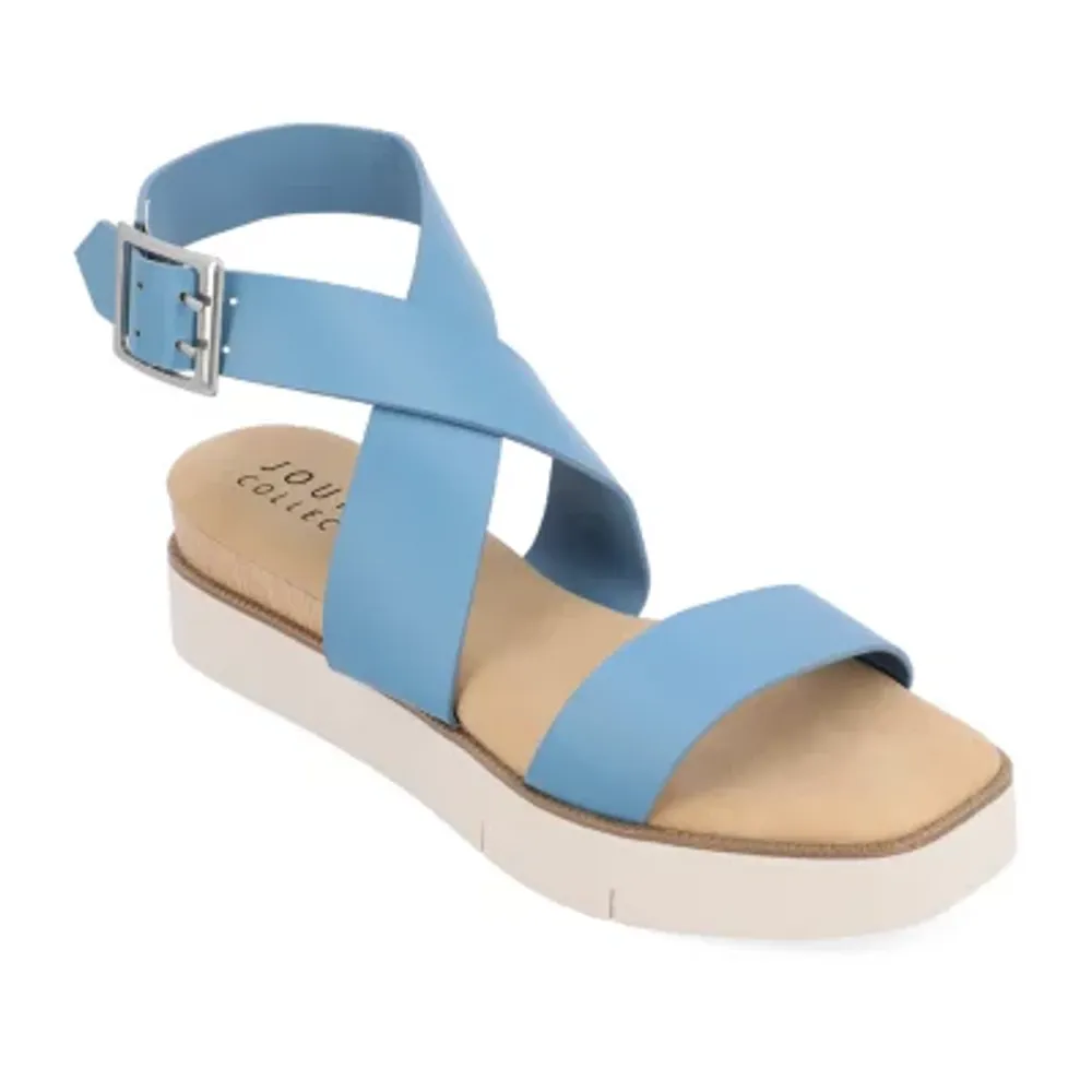 Journee Collection Havalee Womens Ankle Strap Footbed Sandals