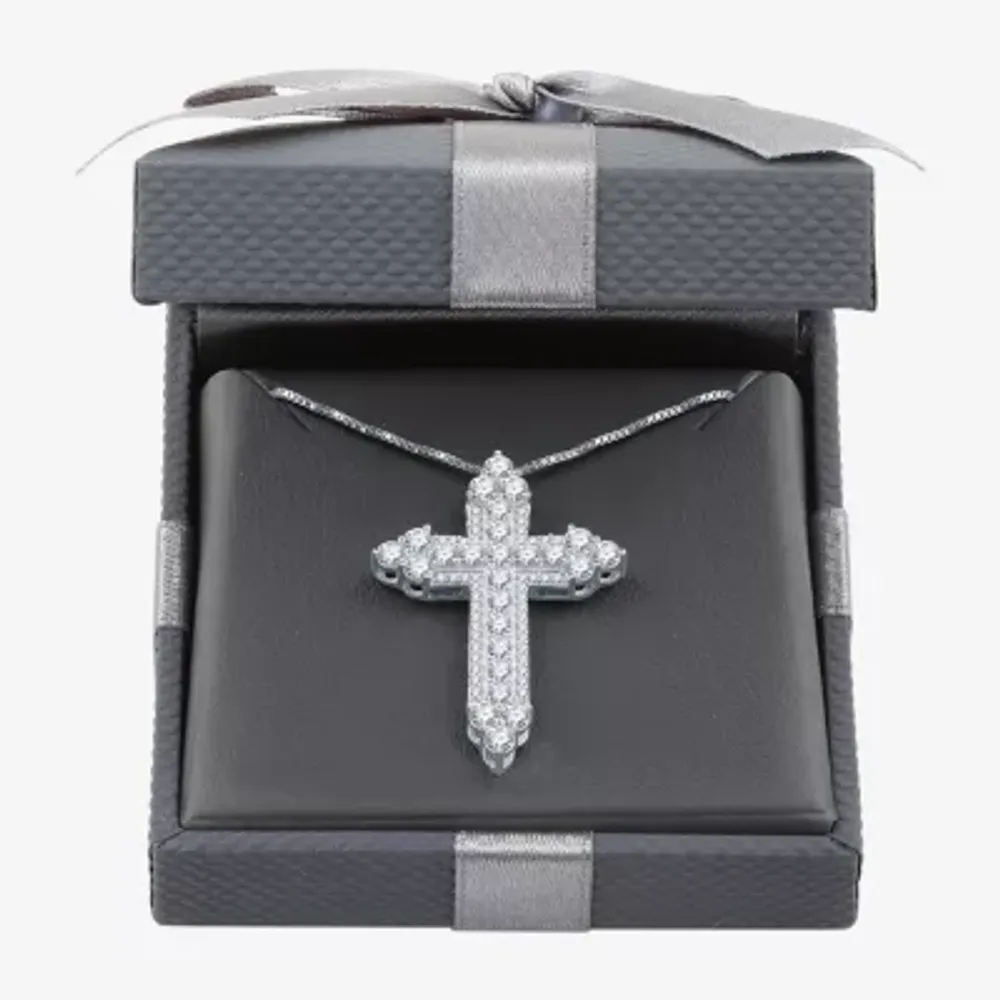 Platinum cross necklace on sale womens