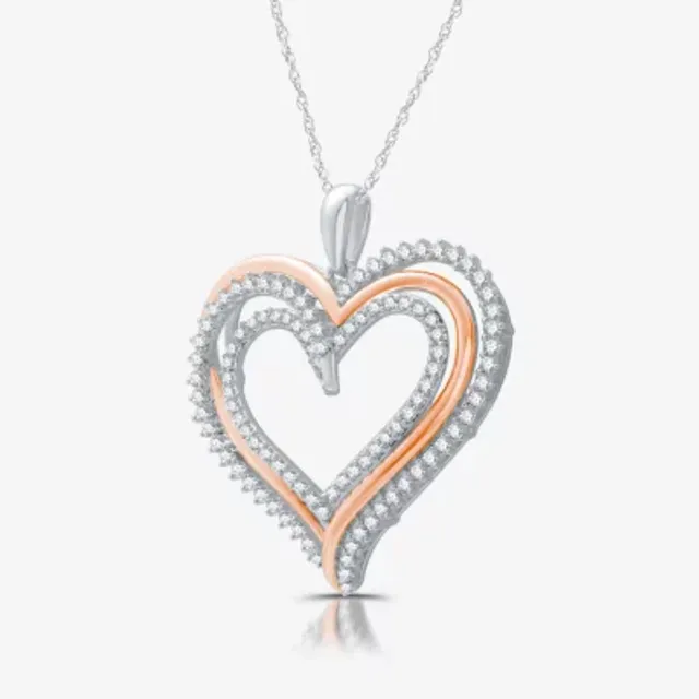 Jcpenney diamond clearance heart necklace