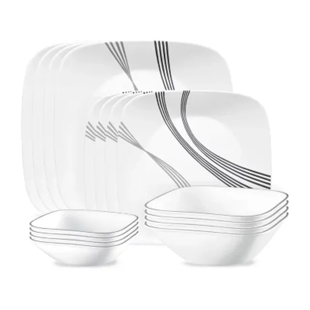 Corelle white clearance square dishes