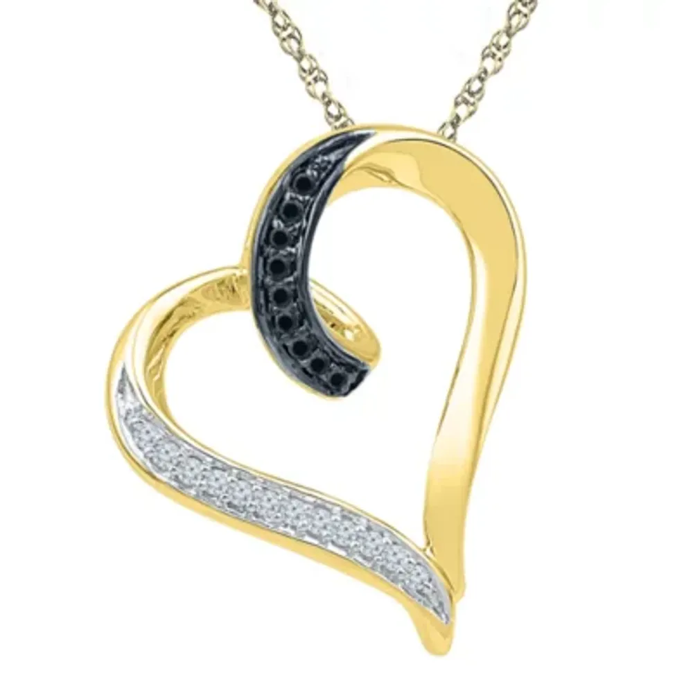 Jcpenney diamond hot sale heart necklace