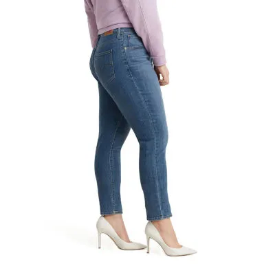 Levi's Stretch Fabric Womens Mid Rise Straight Leg Relaxed