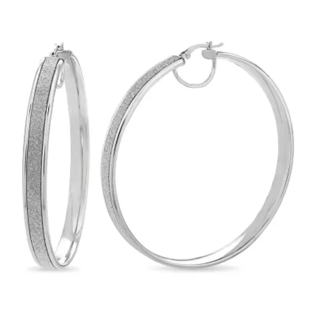 Jcpenney sterling deals silver hoop earrings