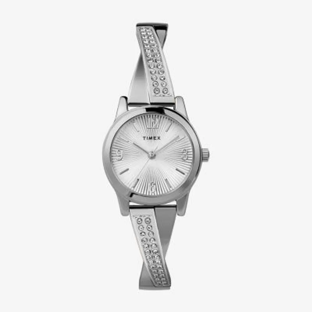 Timex Womens Silver Tone Stainless Steel Expansion Watch