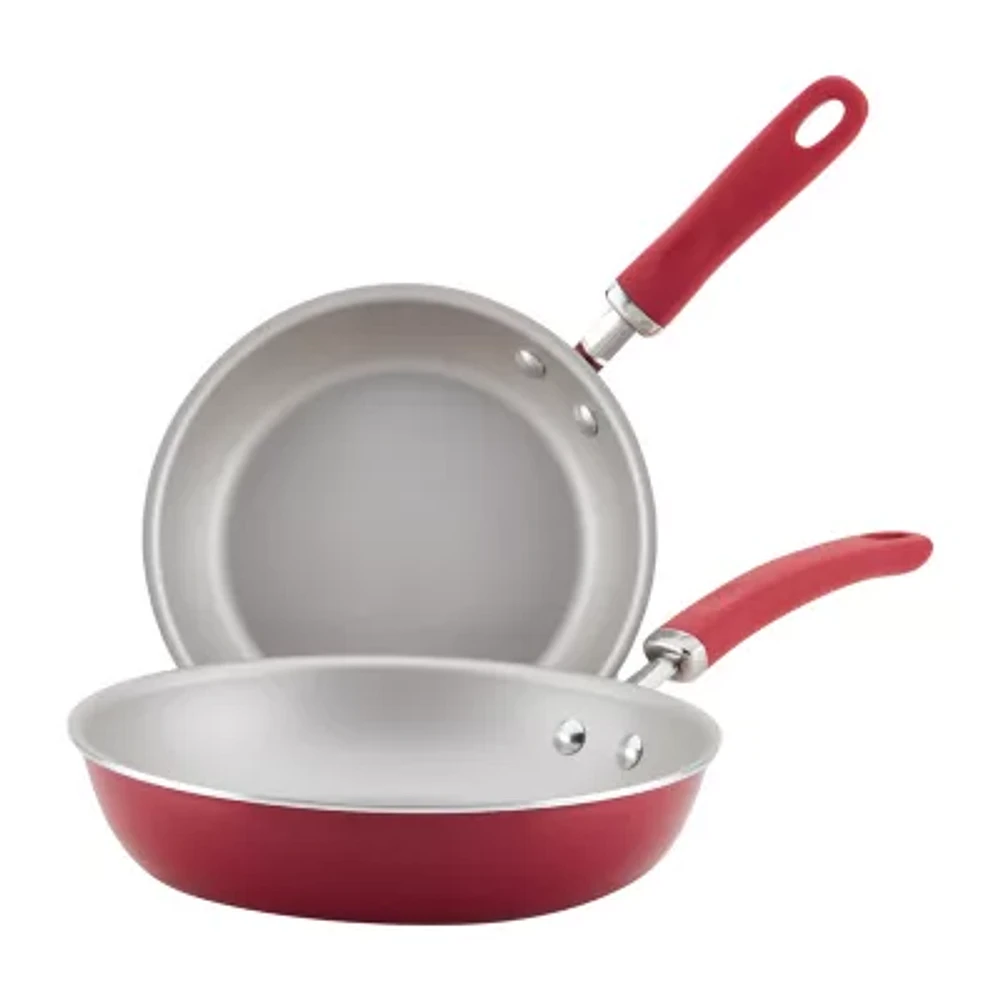 Rachael Ray Crea Delizioso Set antiaderenti, pentole e padelle, Alluminio, Teal Shimmer