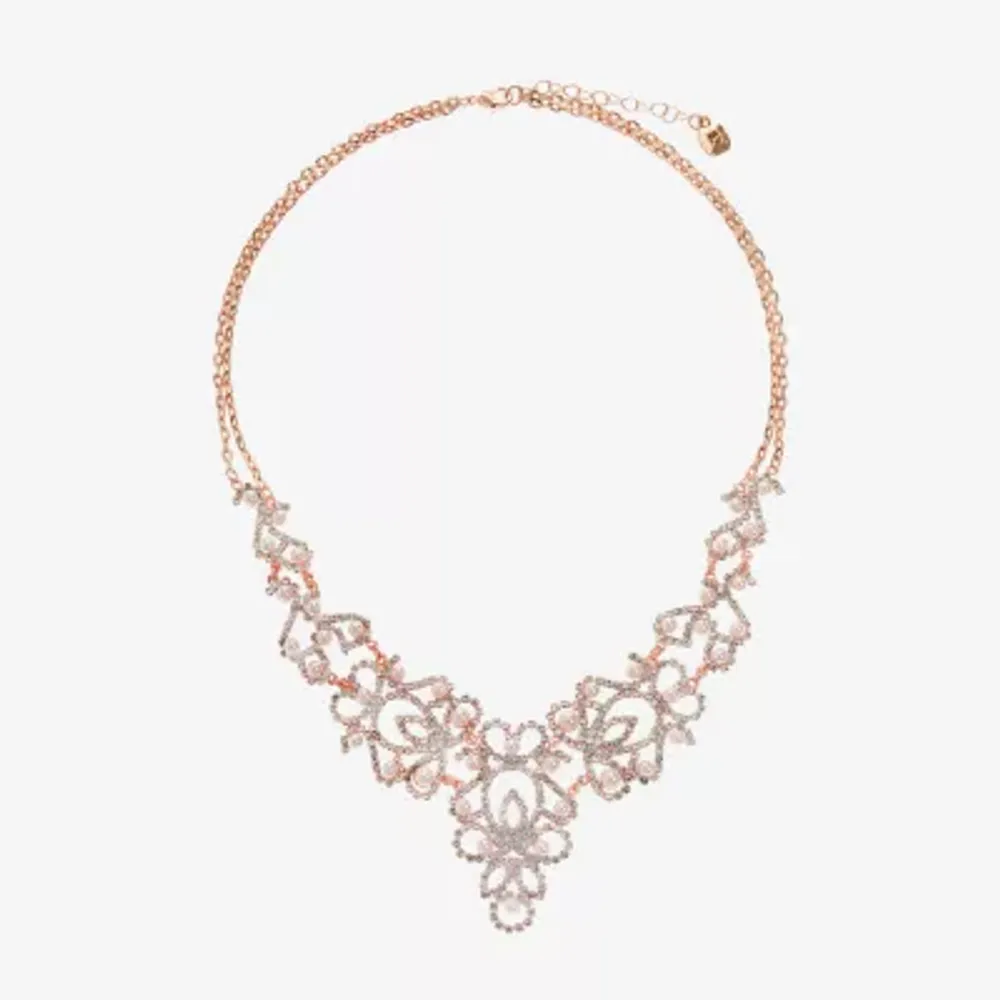 Rose gold deals statement necklaces