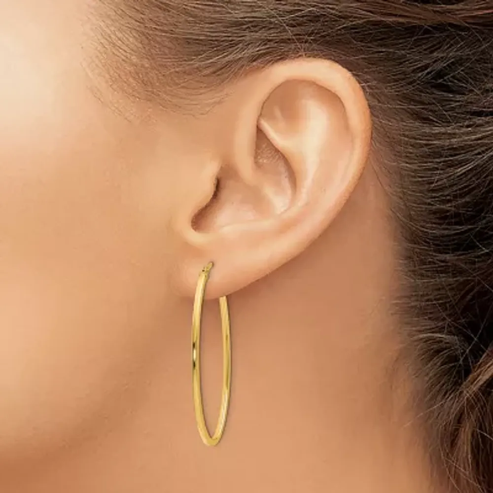 Jcp gold sale hoop earrings