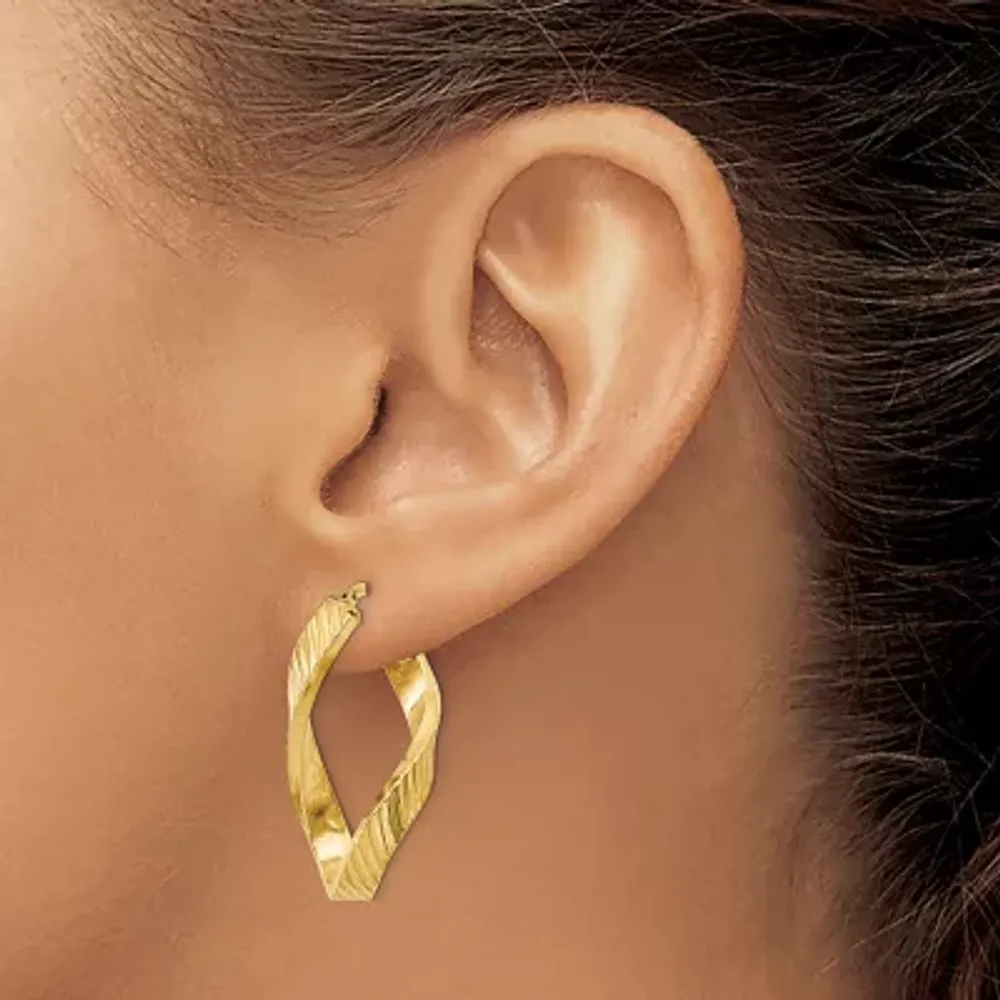 Jcp gold sale hoop earrings