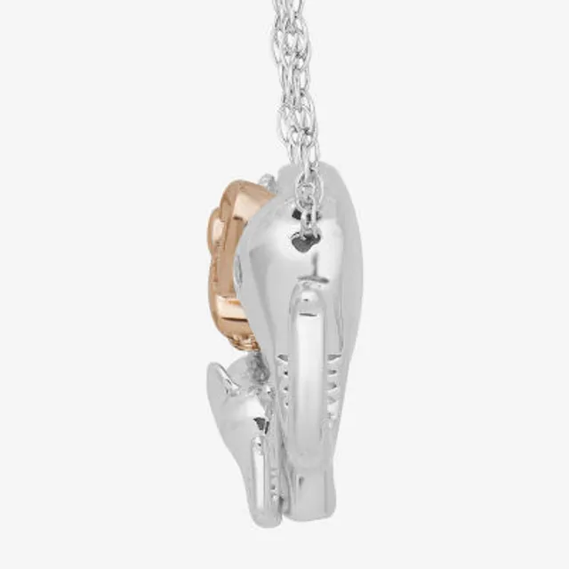 FINE JEWELRY Hallmark Diamonds Mother And Baby Elephant Womens 1/8