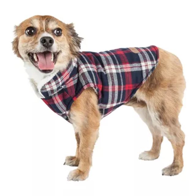 Pet Life Puddler Classical Plaided Insulated Dog Coat Jacket