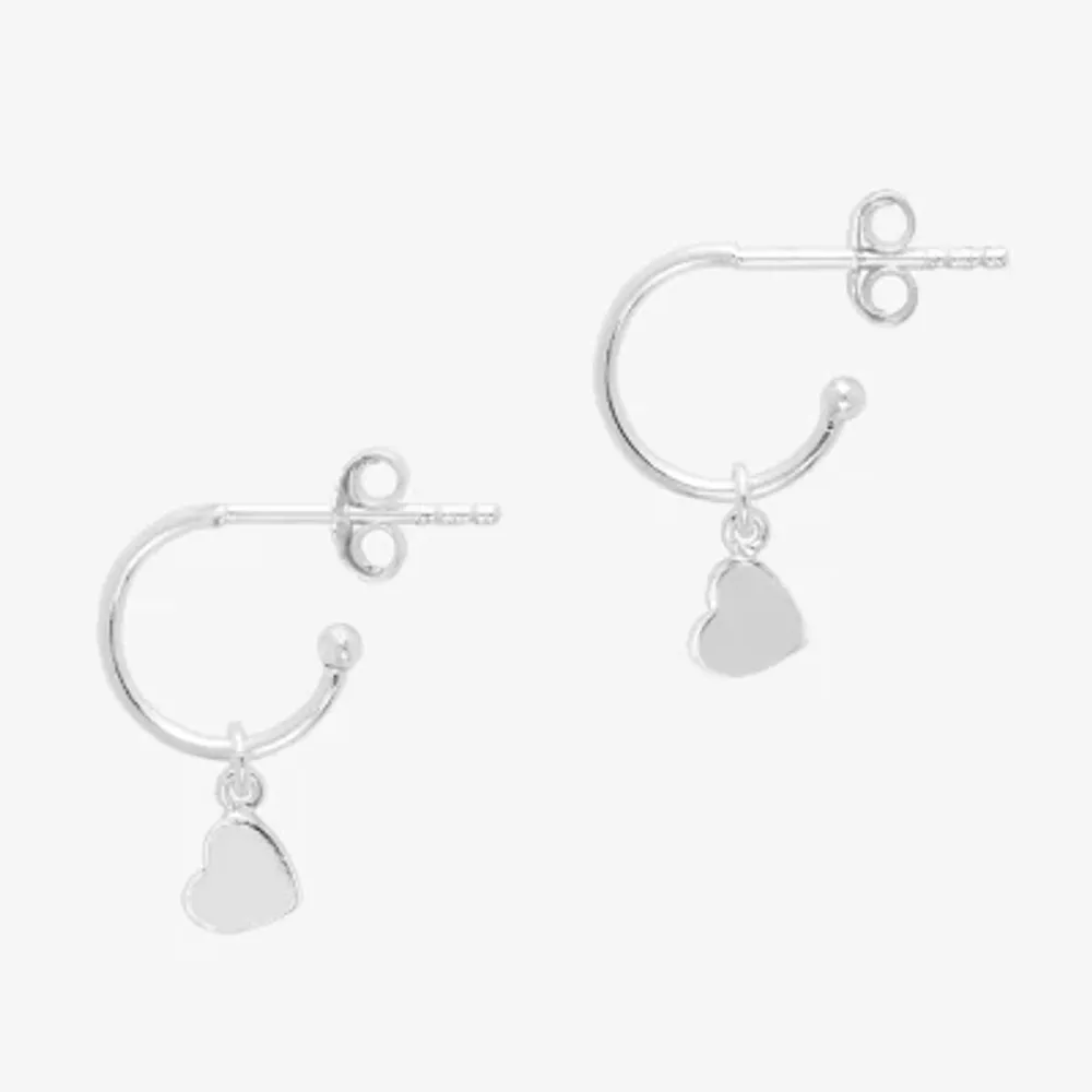 Jcpenney sterling silver hoop on sale earrings