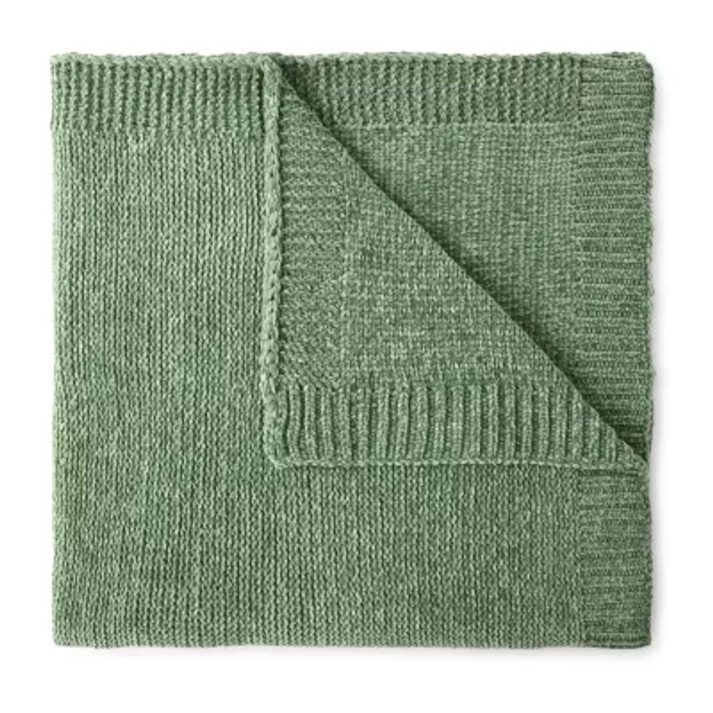 Luxe chenille online throw