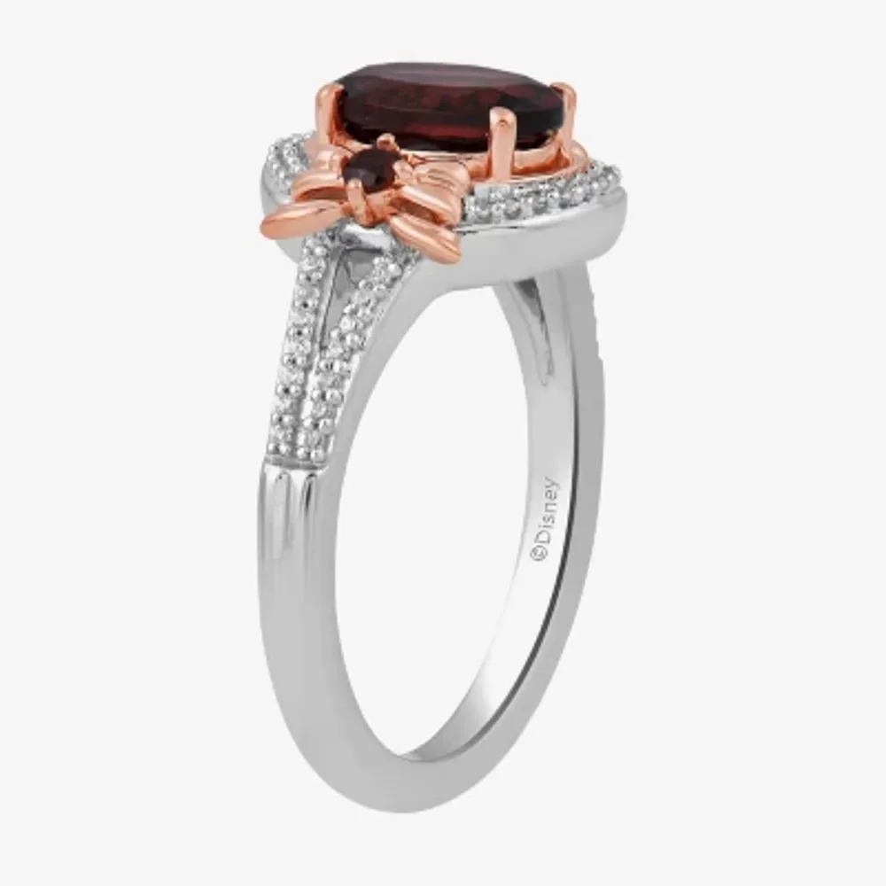 Snow white sale garnet ring