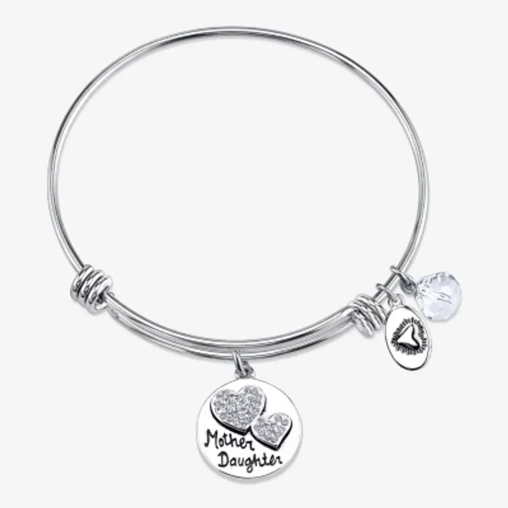 Footnotes Mother And Daughter Stainless Steel Bangle Bracelet ...