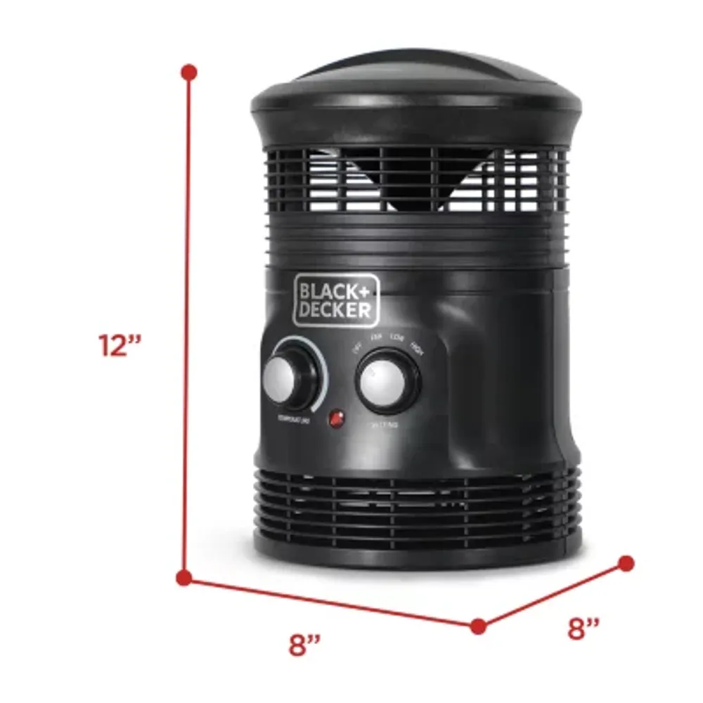 Black Decker 1500W Flameless Portable Space Heater Perfect For