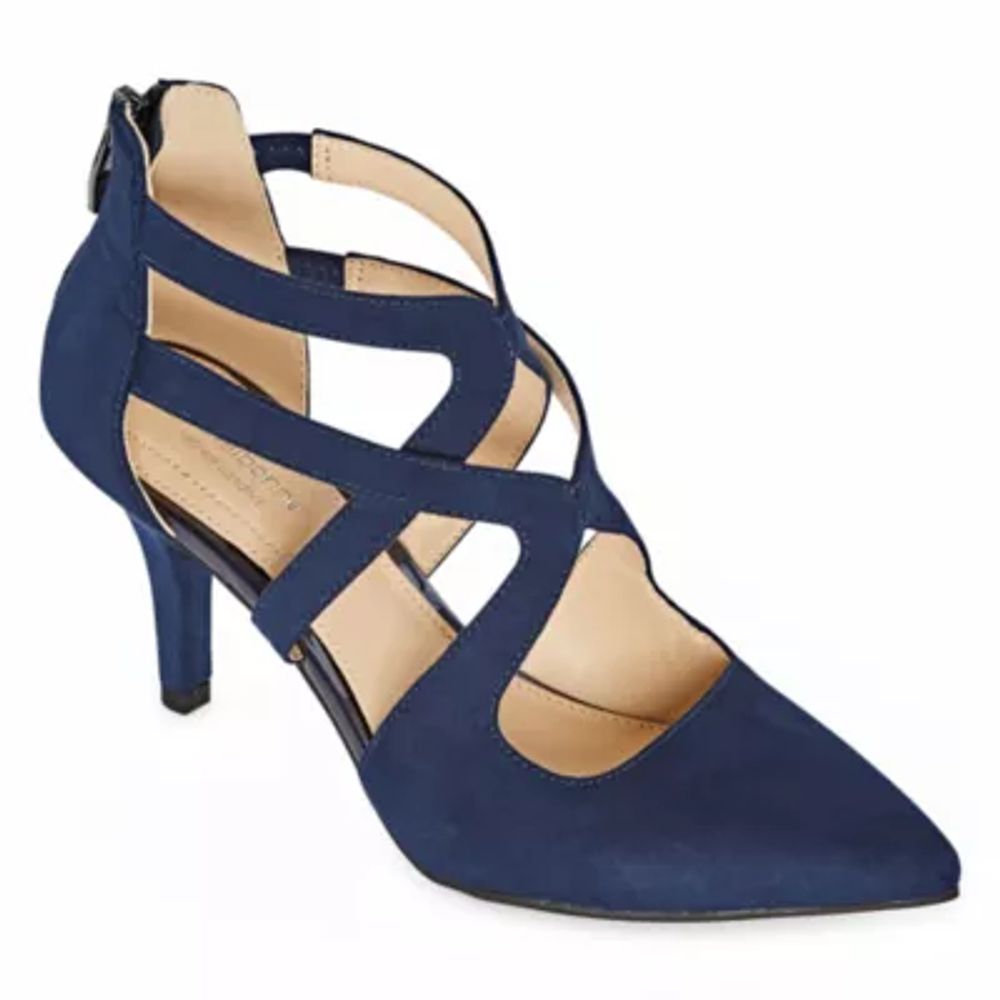 Jcpenney navy hot sale blue pumps