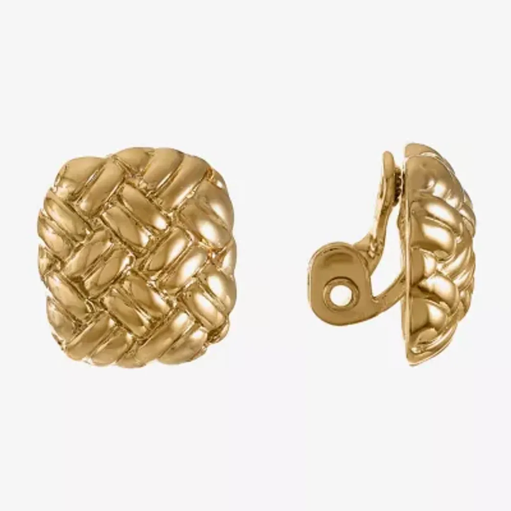 Monet gold deals clip on earrings