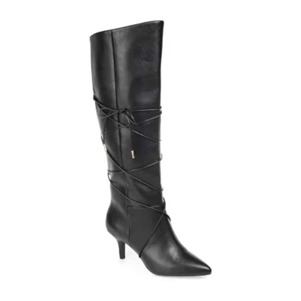 Jcpenney black riding top boots