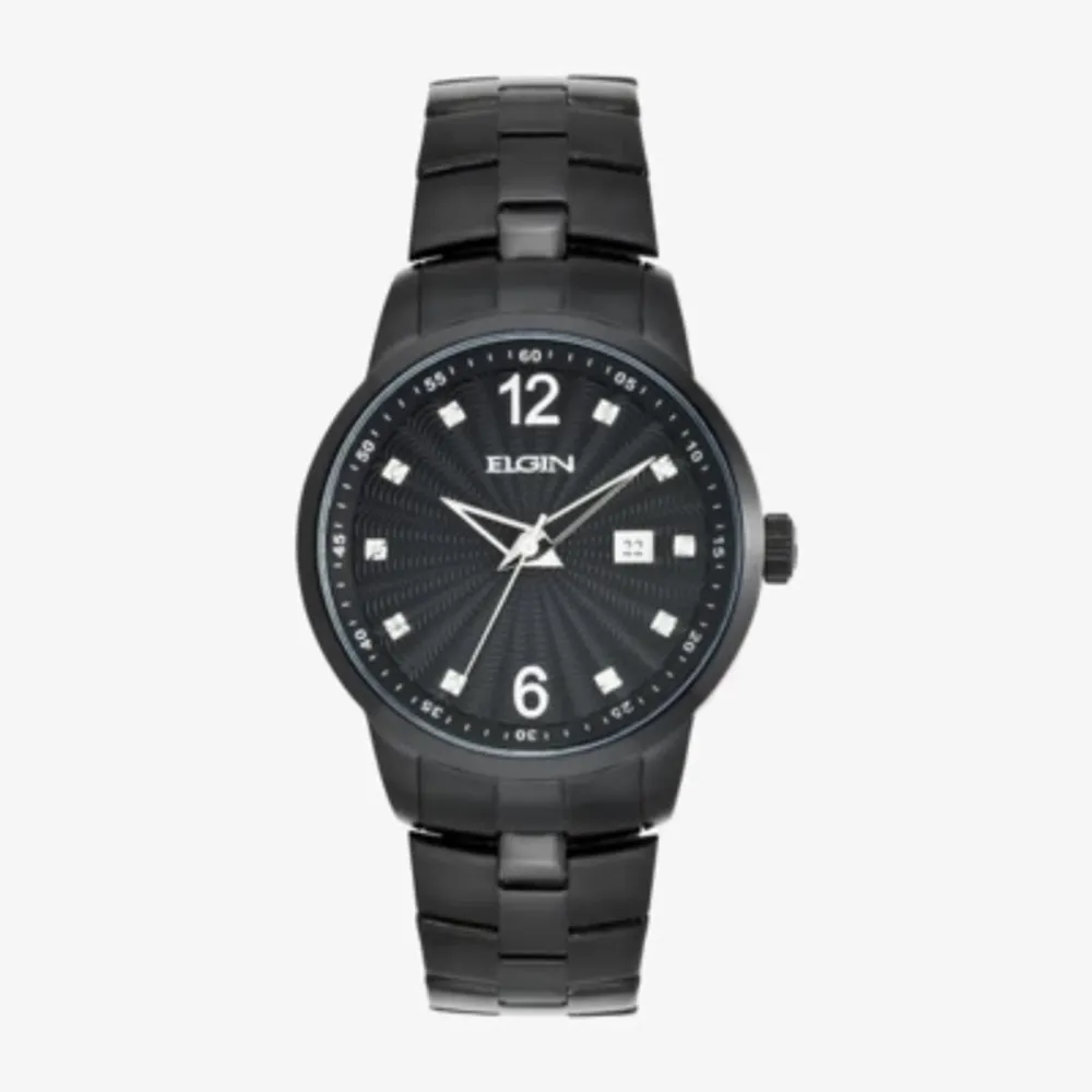 Elgin watch clearance black